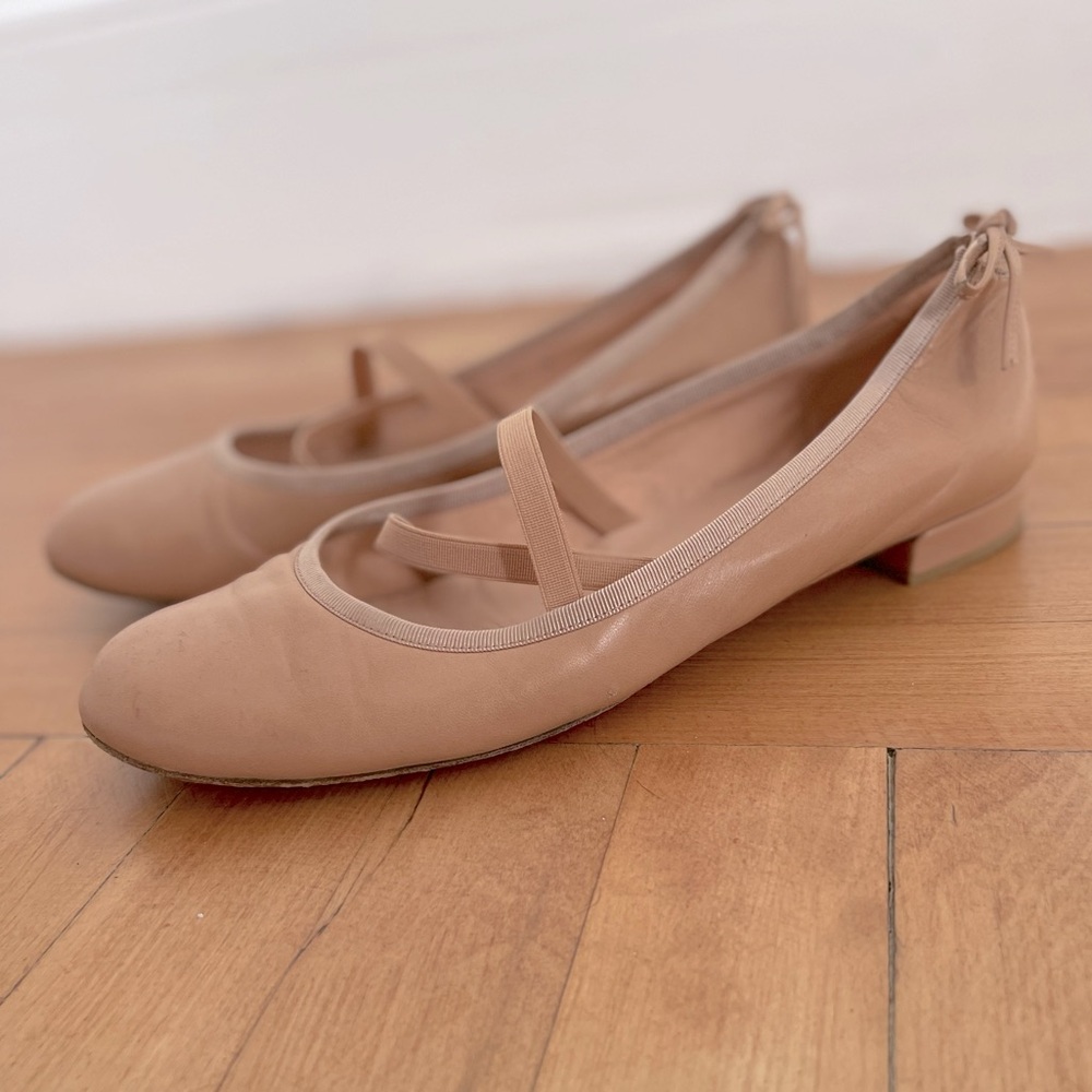 Stuart Weitzman Nude Pink Bolshoi Ballet Flat Size US 10